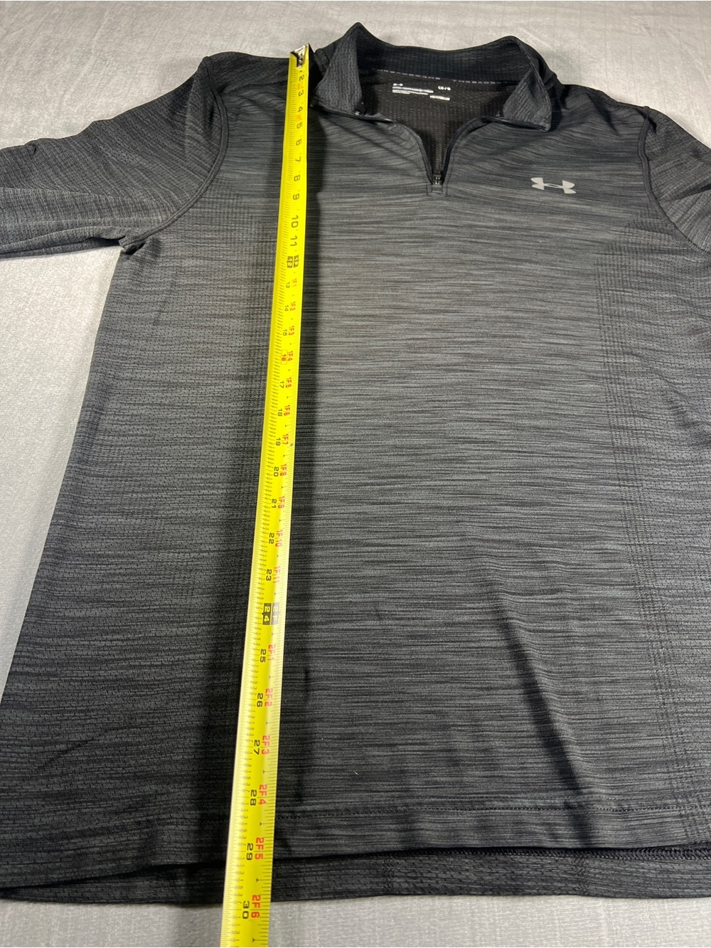 Under Armour Threadborne HeatGear Gray Quarter Zip Men’s Large - Picture 6 of 6